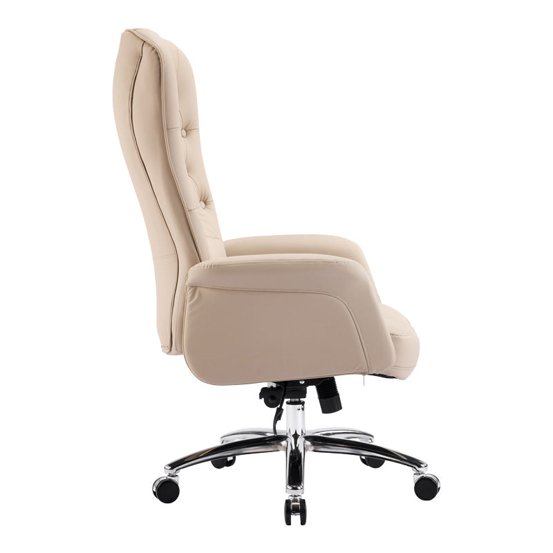 Manager office chair Kaline beige pu 69x79x115-123cm