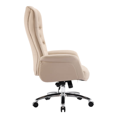Manager office chair Kaline beige pu 69x79x115-123cm