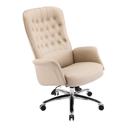 Manager office chair Kaline beige pu 69x79x115-123cm