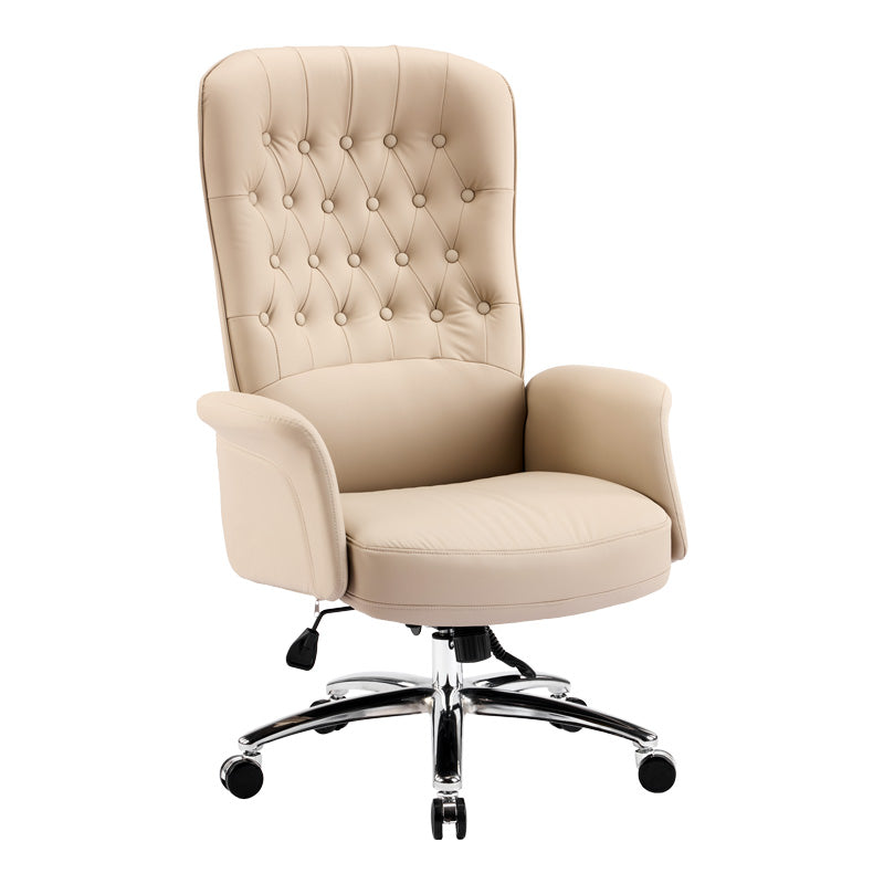 Manager office chair Kaline beige pu 69x79x115-123cm