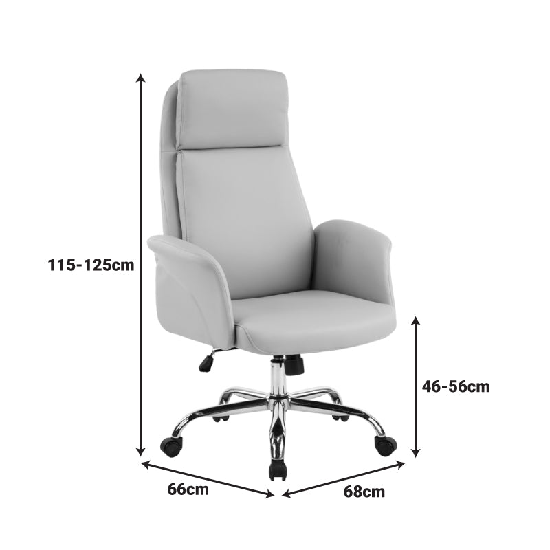 Manager office chair Derjio beige pu 68x66x115cm