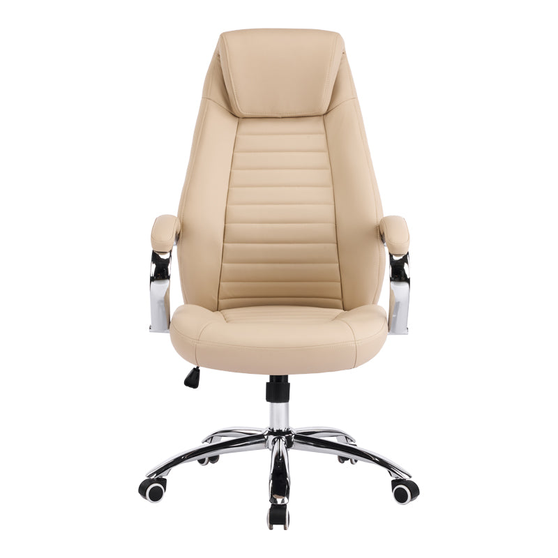 Manager chair Sonar beige pu 61x57x120-128cm