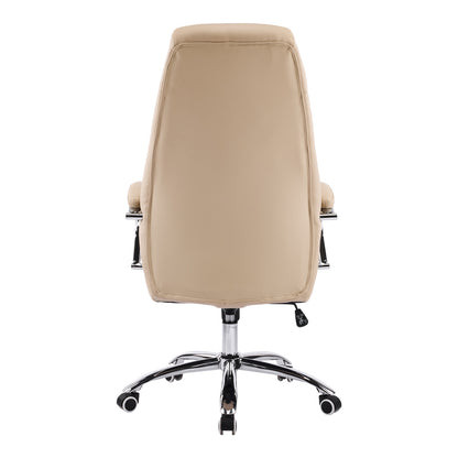 Manager chair Sonar beige pu 61x57x120-128cm