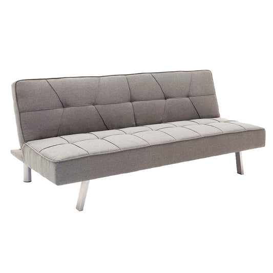 3 seater Sofa-bed Travis pakoworld with fabric in grey color 175x83x74cm