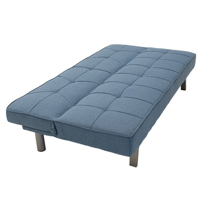 3 seater sofa-bed Travis pakoworld with fabric in light blue color 175x83x74cm