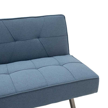 3 seater sofa-bed Travis pakoworld with fabric in light blue color 175x83x74cm