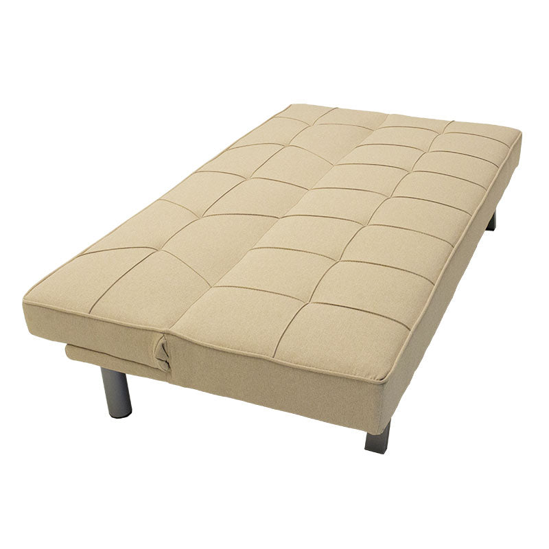 3 seater sofa-bed Travis pakoworld with fabric in beige color 175x83x74cm