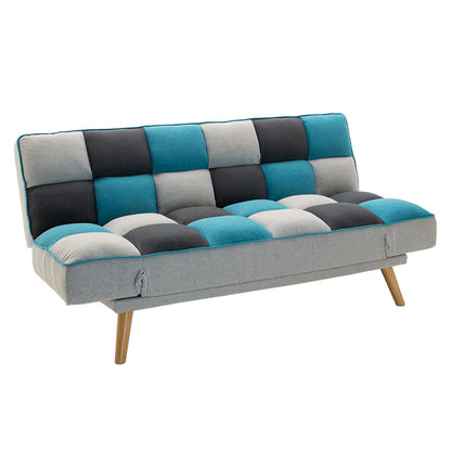 3 seater sofa-bed Andy pakoworld fabric multicolored 177x91x86cm