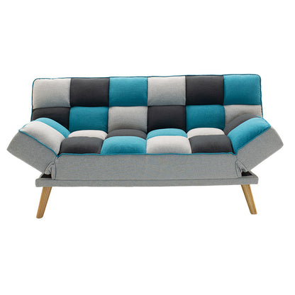 3 seater sofa-bed Andy pakoworld fabric multicolored 177x91x86cm