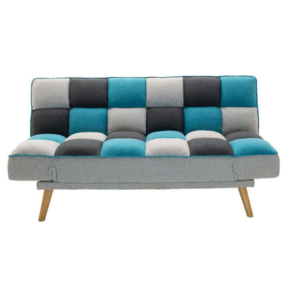 3 seater sofa-bed Andy pakoworld fabric multicolored 177x91x86cm