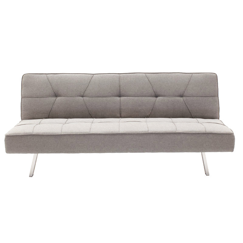 3 seater sofa-bed Travis pakoworld with fabric in gray color 175x83x74cm