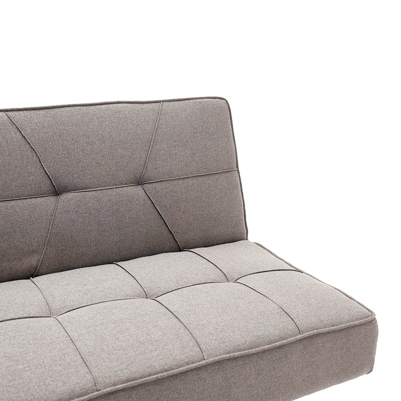 3 seater sofa-bed Travis pakoworld with fabric in gray color 175x83x74cm