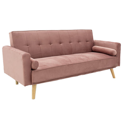 3 seater sofa-bed Success velvet rotten apple 190x80x84cm