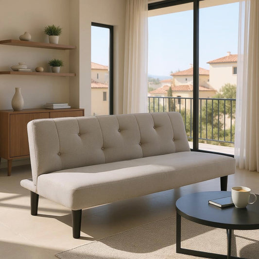Sofa-bed Breathe fabric grey 167x77x73 cm