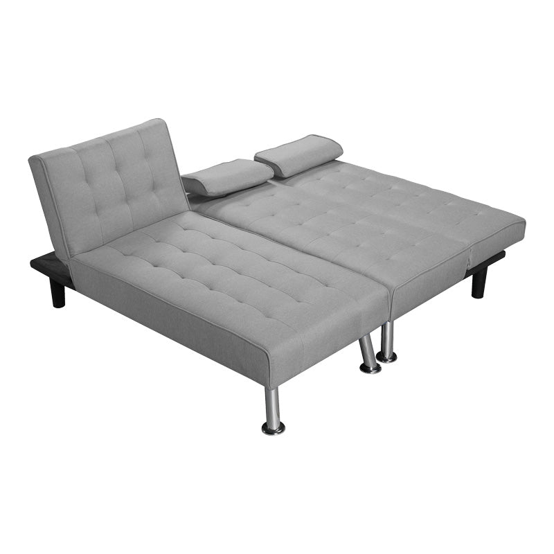 Corner sofa-bed reversible Brisk gray fabric 200x146x75cm