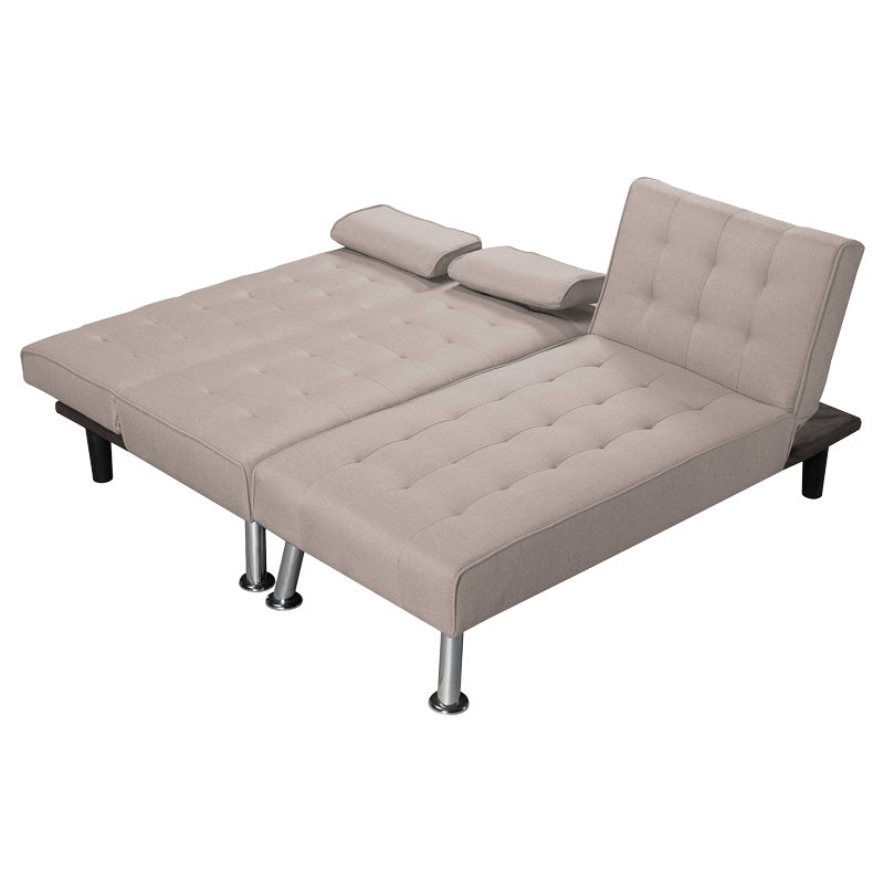 Reversible corner sofa-bed Brisk brown-grey fabric 200x146x75cm