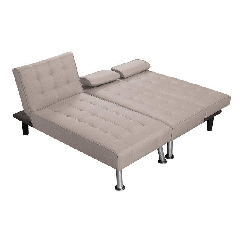 Reversible corner sofa-bed Brisk brown-grey fabric 200x146x75cm
