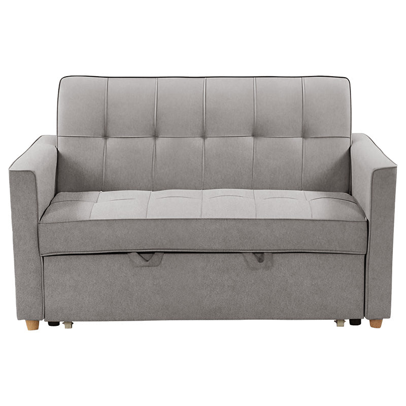 2 seater sofa-bed Commit pakoworld fabric grey 142x93x90 cm