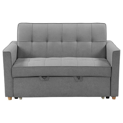 2 seater sofa-bed Commit pakoworld fabric anthracite 142x93x90 cm