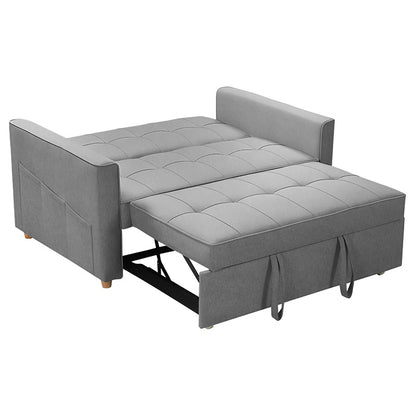 2 seater sofa-bed Commit pakoworld fabric anthracite 142x93x90 cm