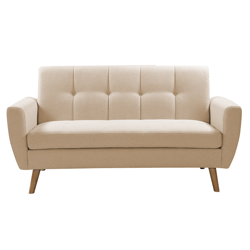 2 seater sofa Decency pakoworld fabric beige 149x75x86 cm