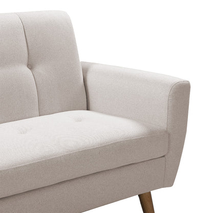 2 seater sofa Decency pakoworld fabric beige 149x75x86 cm