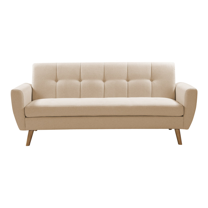 3 seater sofa Decency pakoworld fabric beige 203x75x86 cm