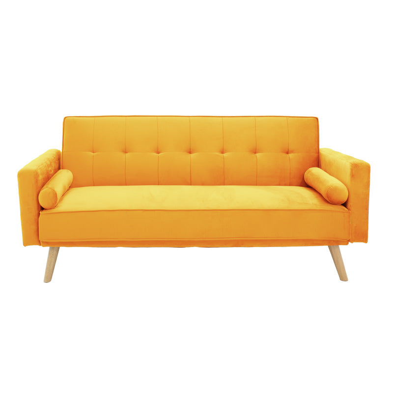 3 seater sofa-bed Success yellow velvet 190x80x84cm