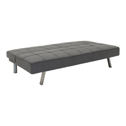 3 seater Sofa-bed Travis pakoworld with fabric in dark grey color 175x83x74cm