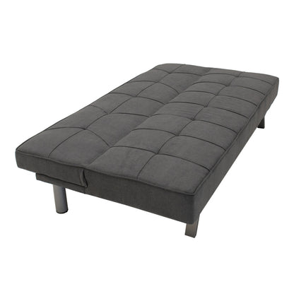 3 seater Sofa-bed Travis pakoworld with fabric in dark grey color 175x83x74cm