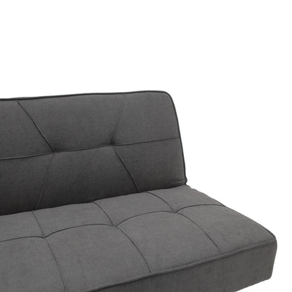 3 seater Sofa-bed Travis pakoworld with fabric in dark grey color 175x83x74cm