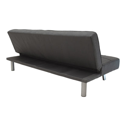 3 seater Sofa-bed Travis pakoworld with fabric in dark grey color 175x83x74cm