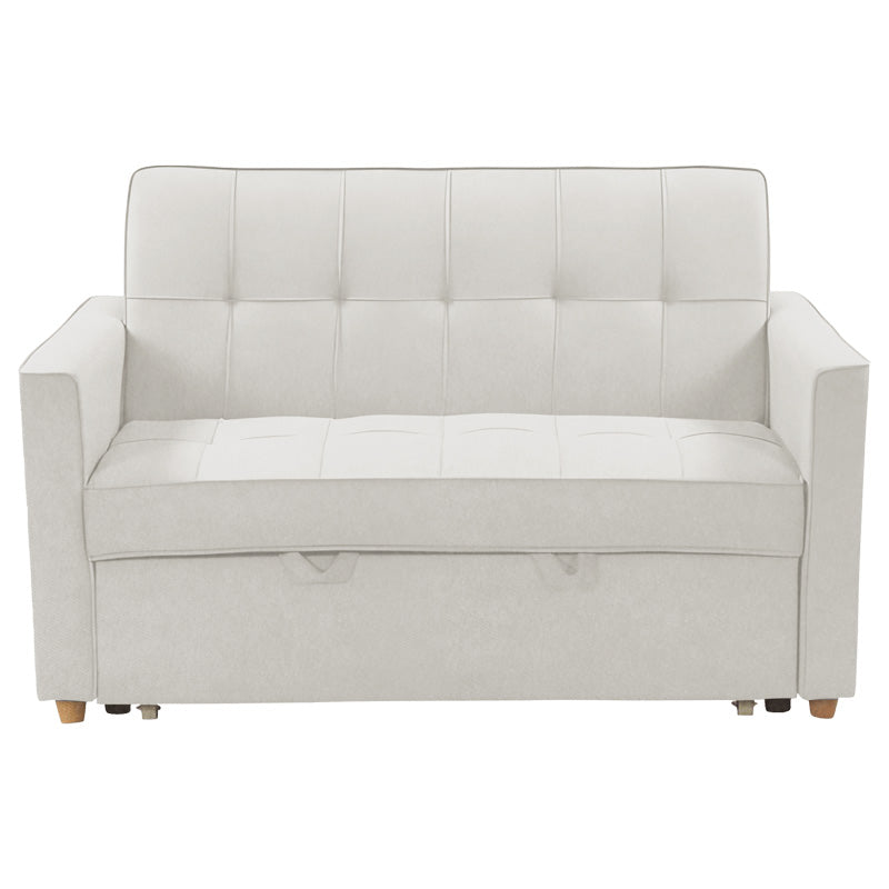 2 seater sofa-bed Commit fabric in beige-grey color 142x93x90 cm