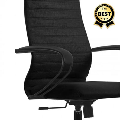 Офис стол черен плат 66,5x70x123 /133 см