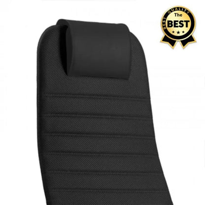 Офис стол черен плат 66,5x70x123 /133 см