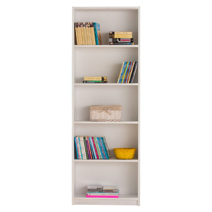 Bookcase Max pakoworld white 58x23x170 cm