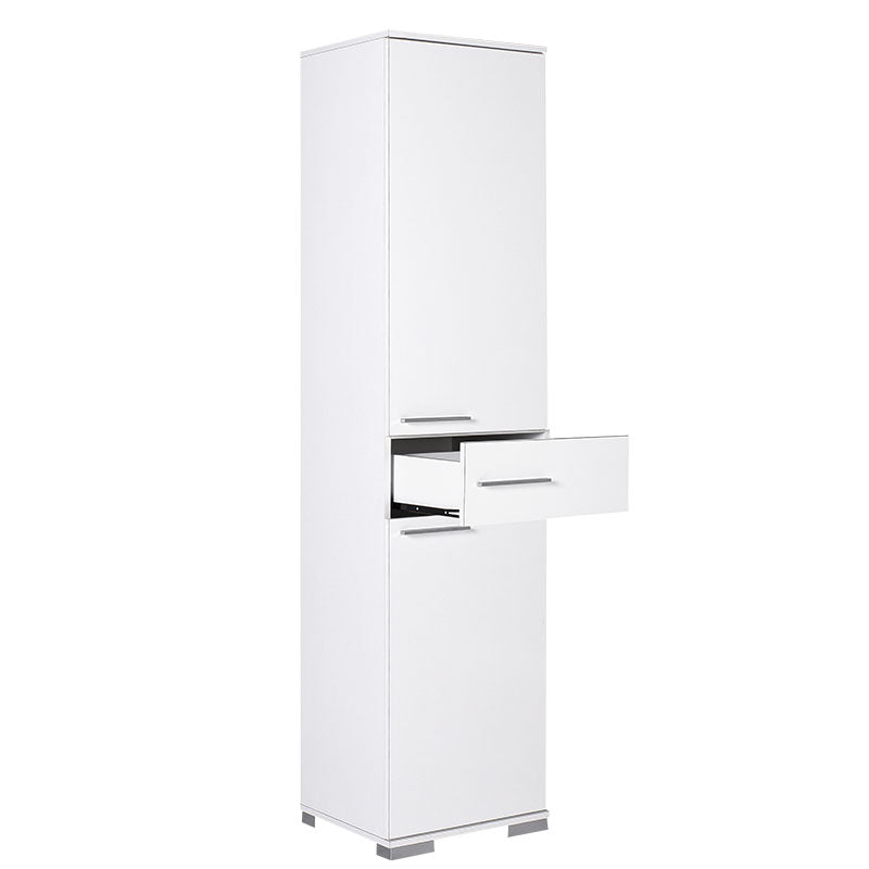 Multipurpose cabinet Chad pakoworld in white gloss color 45x40x187cm
