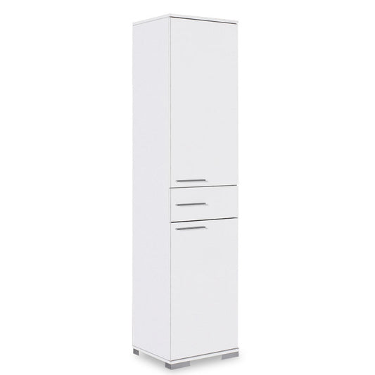 Multipurpose cabinet Chad pakoworld in white gloss color 45x40x187cm