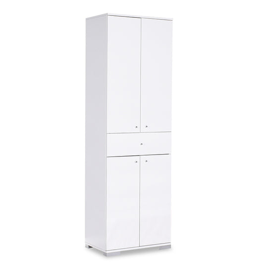 Multipurpose cabinet Chad pakoworld in white gloss color 60x40x187cm