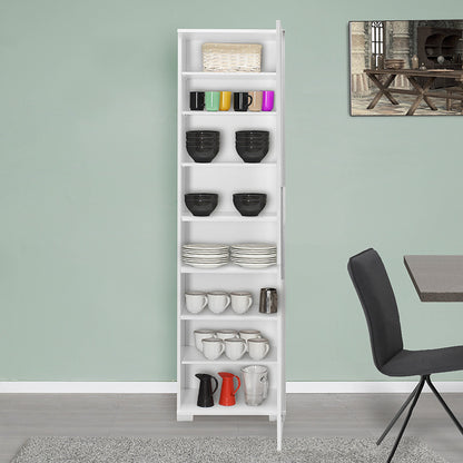 Cabinet-column Diamond1 pakoworld white gloss 50x35x187cm