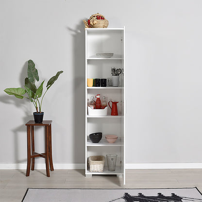 Multipurpose cabinet Chad1 pakoworld  white gloss 45x32x169cm