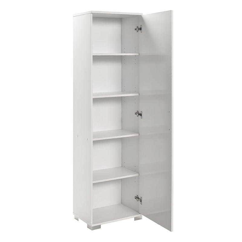 Multipurpose cabinet Chad1 pakoworld  white gloss 45x32x169cm