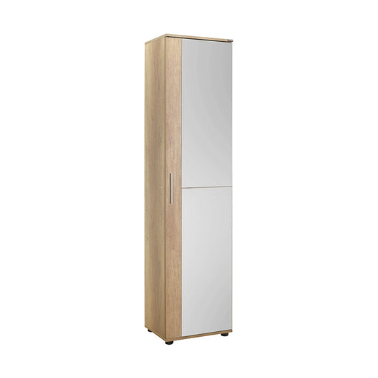 Entrance furniture-shoe cabinet Porto pakoworld with mirror 20 pairs sonoma 45x36x187cm