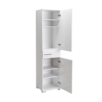 Chad wardrobe with drawers white gloss 45x40x188cm