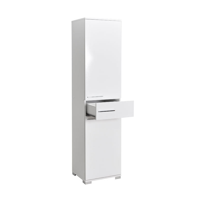 Chad wardrobe with drawers white gloss 45x40x188cm
