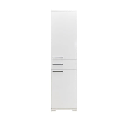 Chad wardrobe with drawers white gloss 45x40x188cm