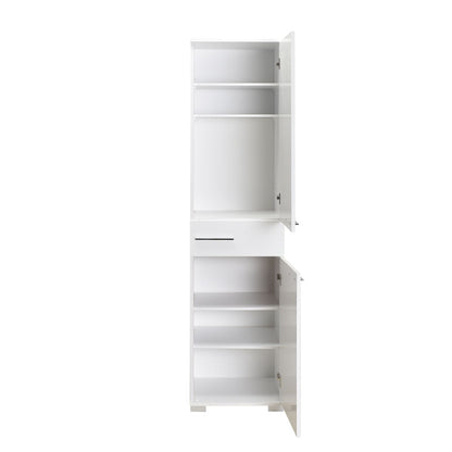 Chad wardrobe with drawers white gloss 45x40x188cm