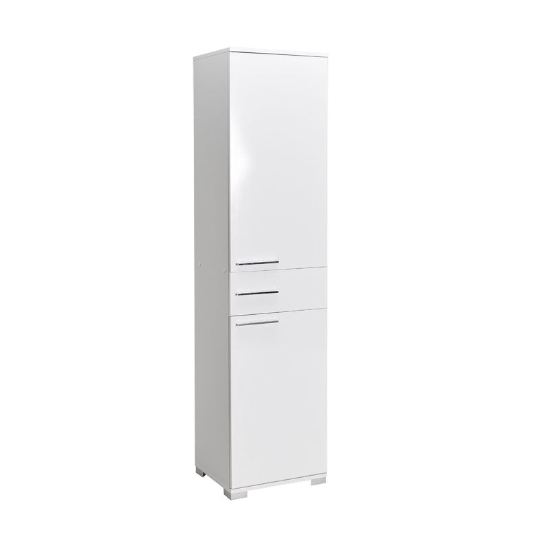 Chad wardrobe with drawers white gloss 45x40x188cm