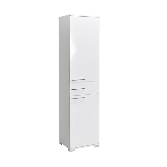 Chad wardrobe with drawers white gloss 45x40x188cm