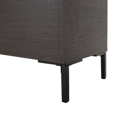 Calliope pakoworld TV cabinet in wenge-black marble color 180x44x57cm